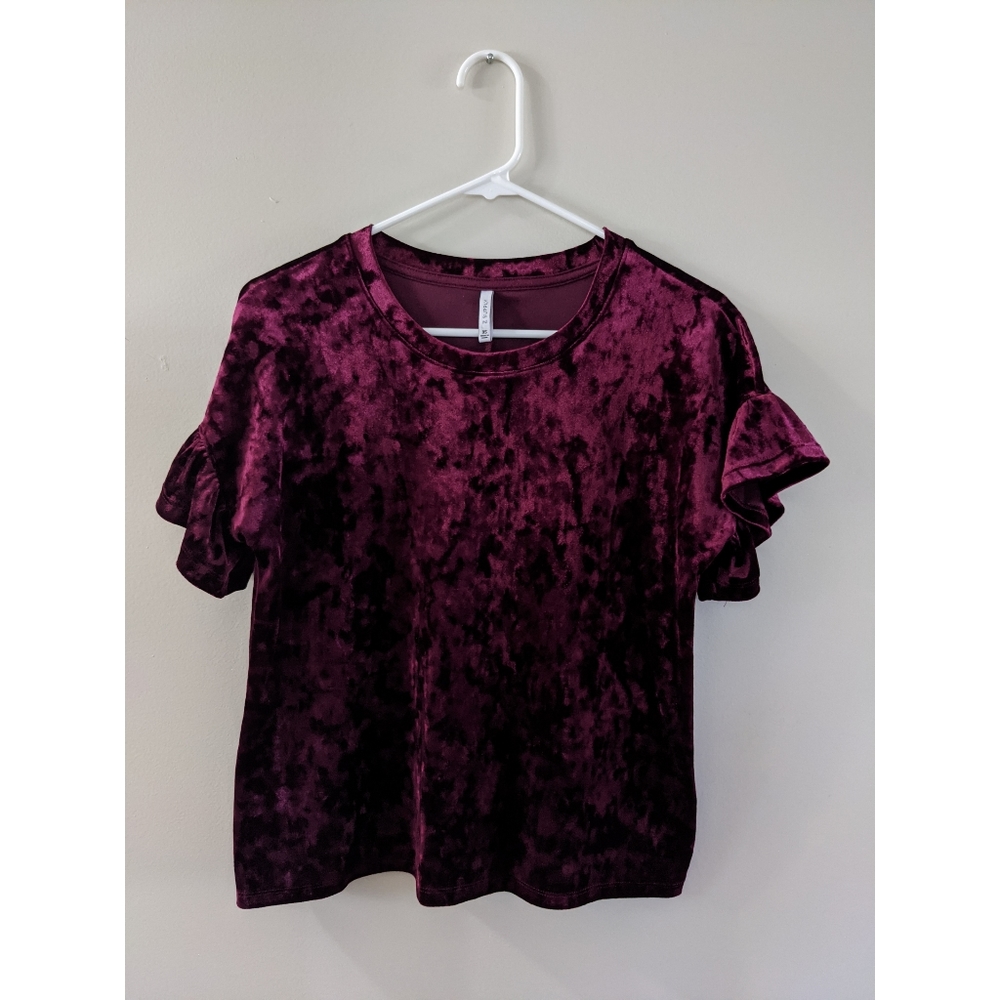 Z Supply Burgundy Velvet Top